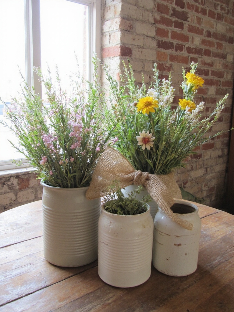 vase à fleurs rustique