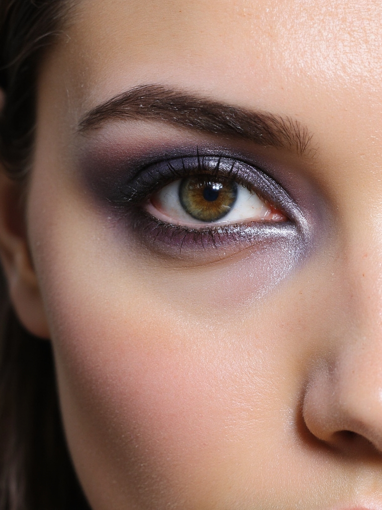 paupières brillantes pour le glamour