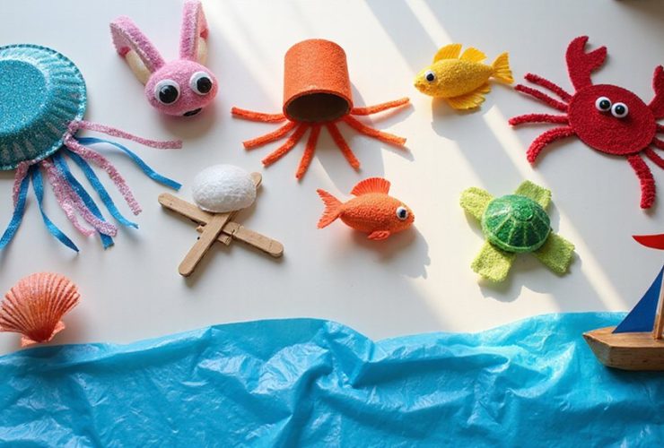 artisanats sous-marins pour les enfants d'âge préscolaire