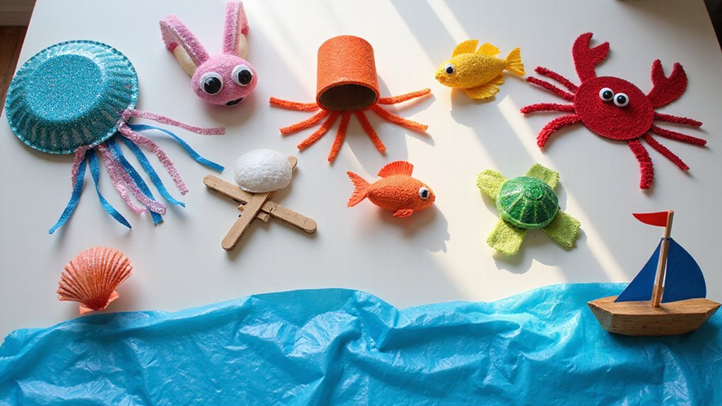 artisanats sous-marins pour les enfants d'âge préscolaire