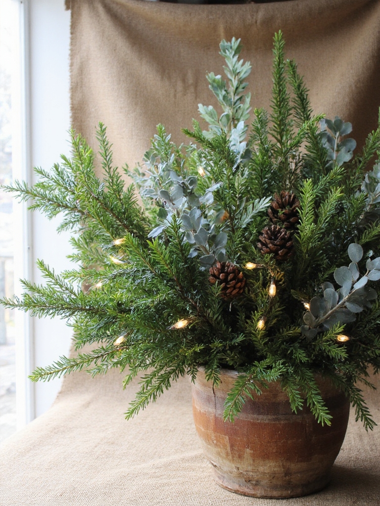 bouquets de cèdre et d'eucalyptus