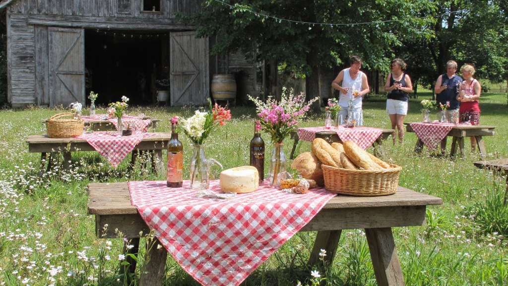 charmante célébration de la campagne française