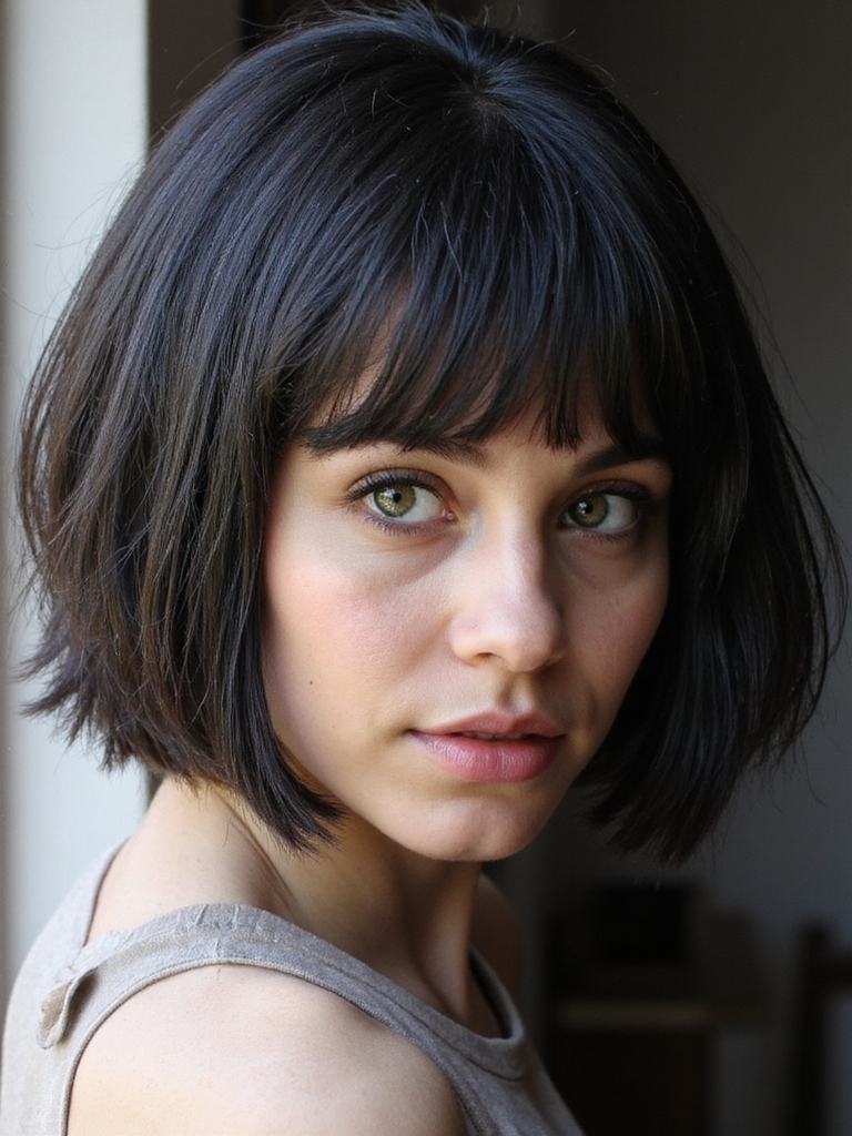 coiffure bob en couches chic