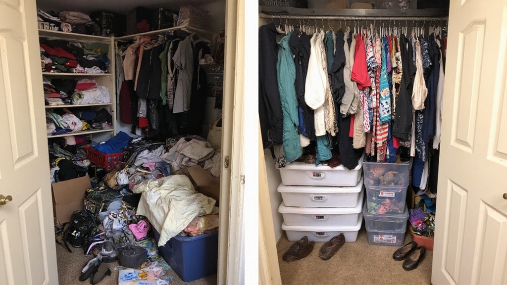 erreurs d'organisation de placard à éviter