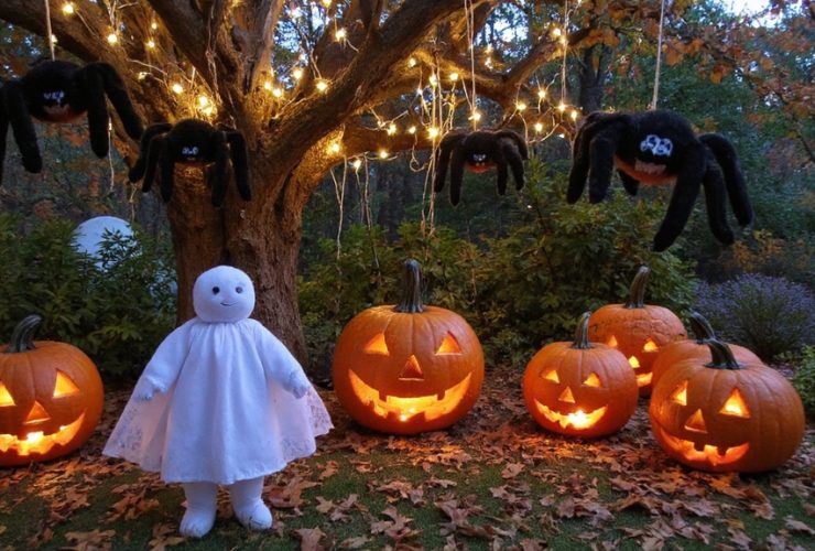 Jolies et effrayantes décorations d'Halloween