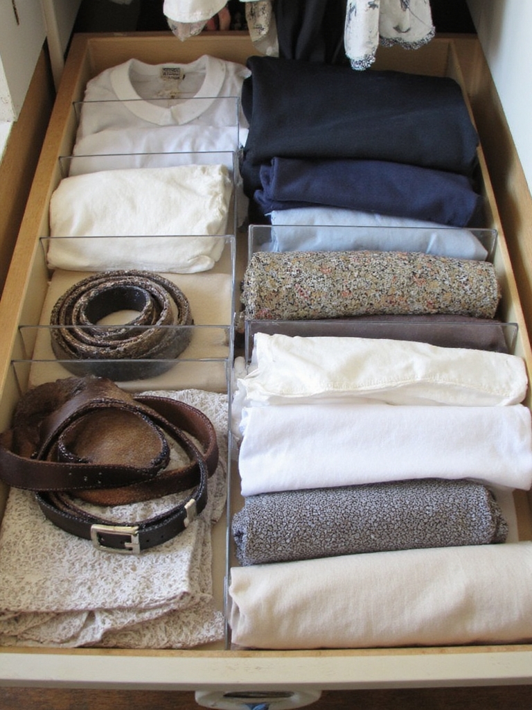 organisation de tiroir avec séparateurs