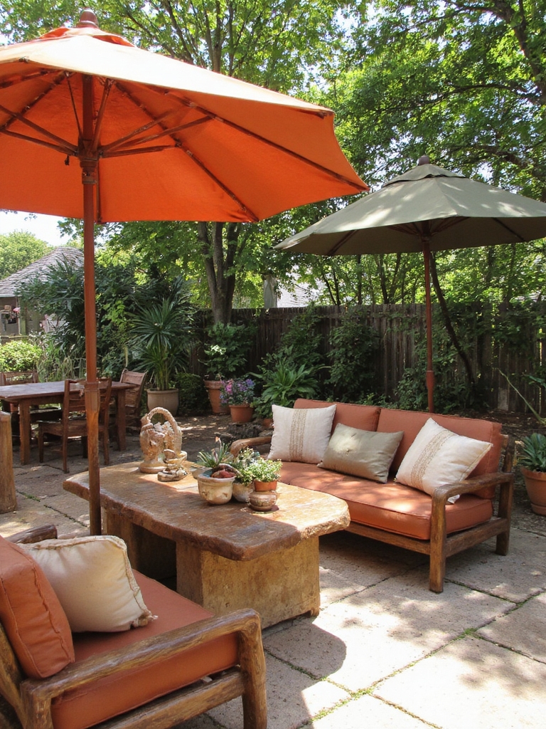 parapluies élégants aux tons naturels