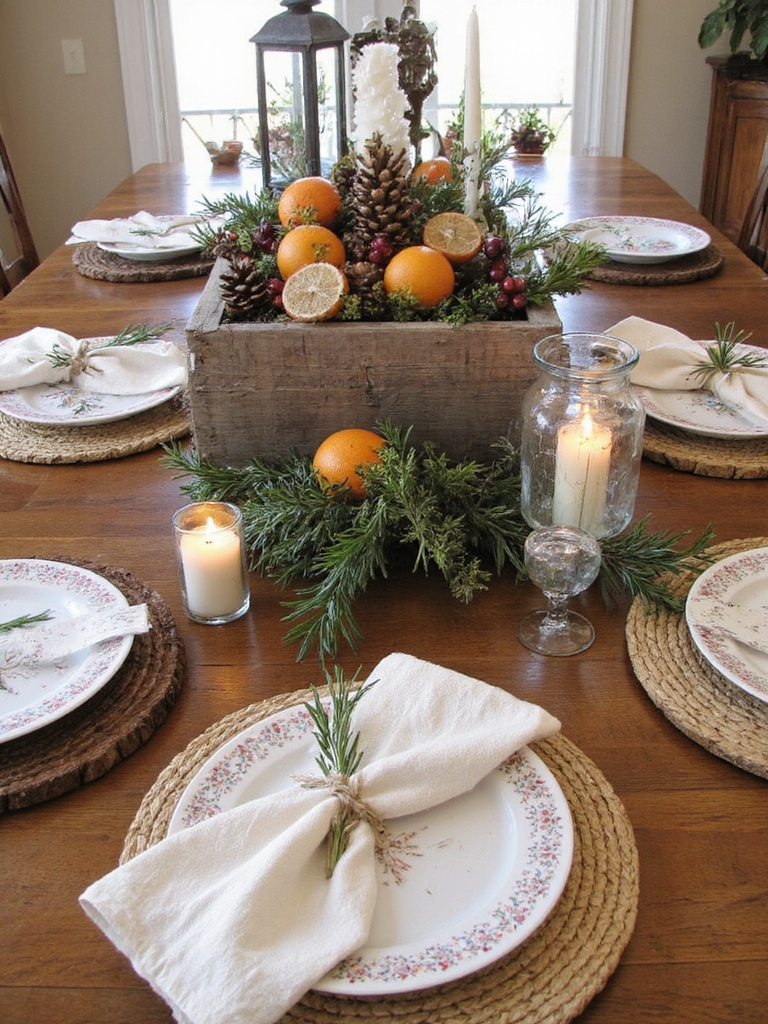 décor de table de style ferme