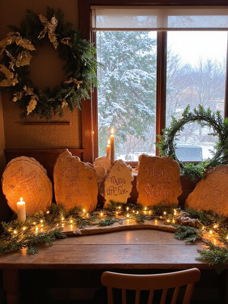 décor de signalisation en bois fait à la main