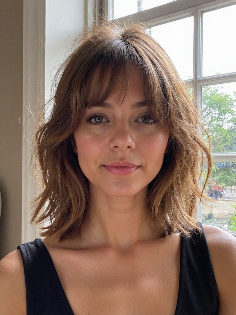 long bob avec des couches