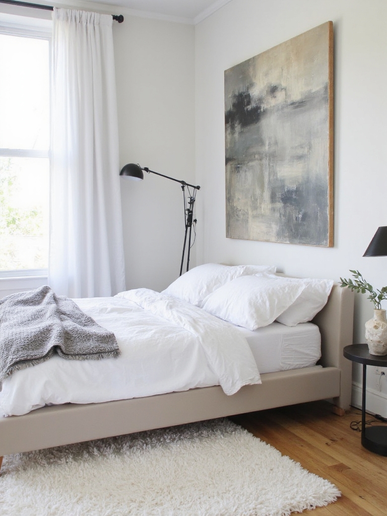 esthétique minimaliste avec des accents audacieux