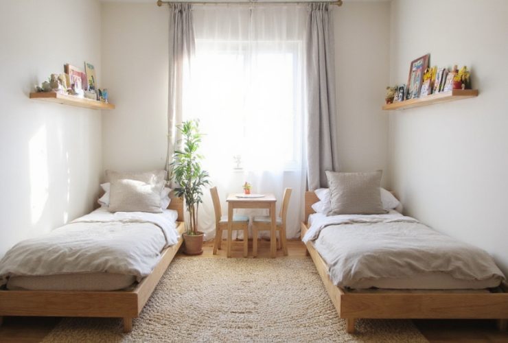 chambres partagées inspirées de Montessori