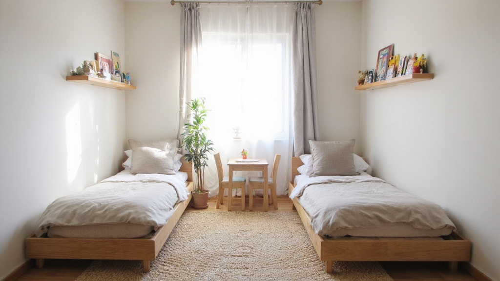 chambres partagées inspirées de Montessori