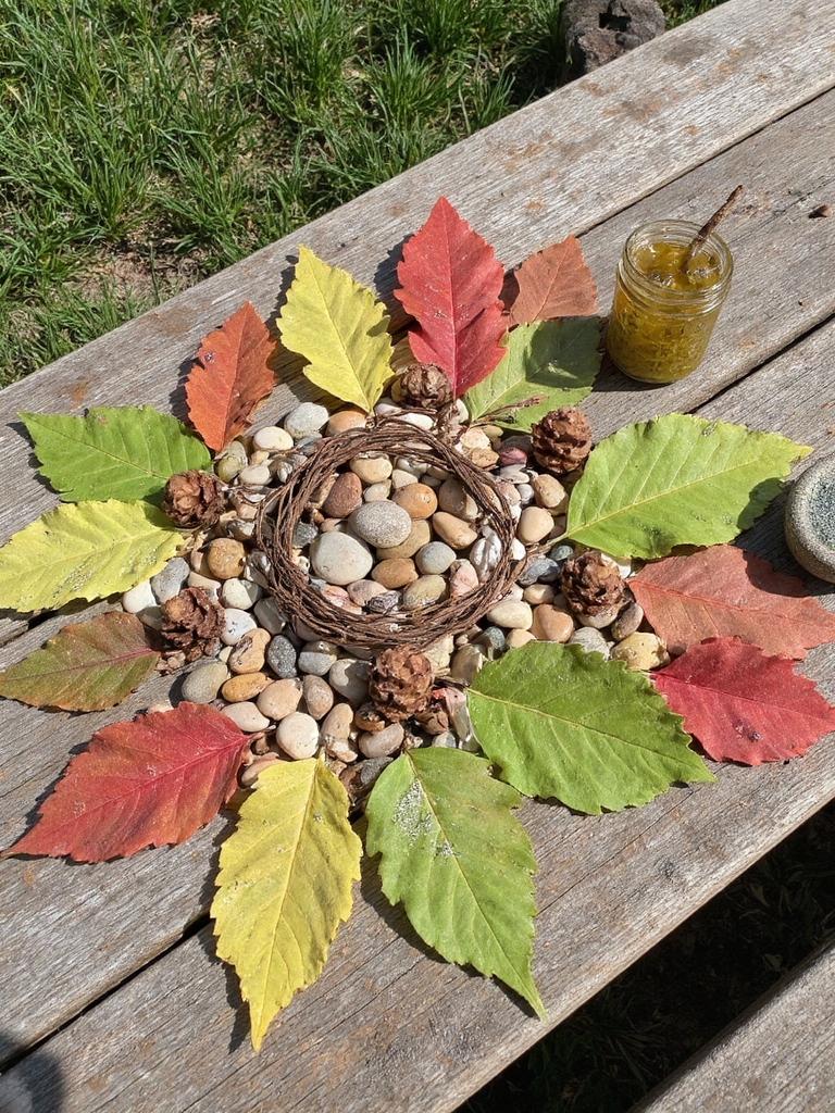 collage de nature projet créatif