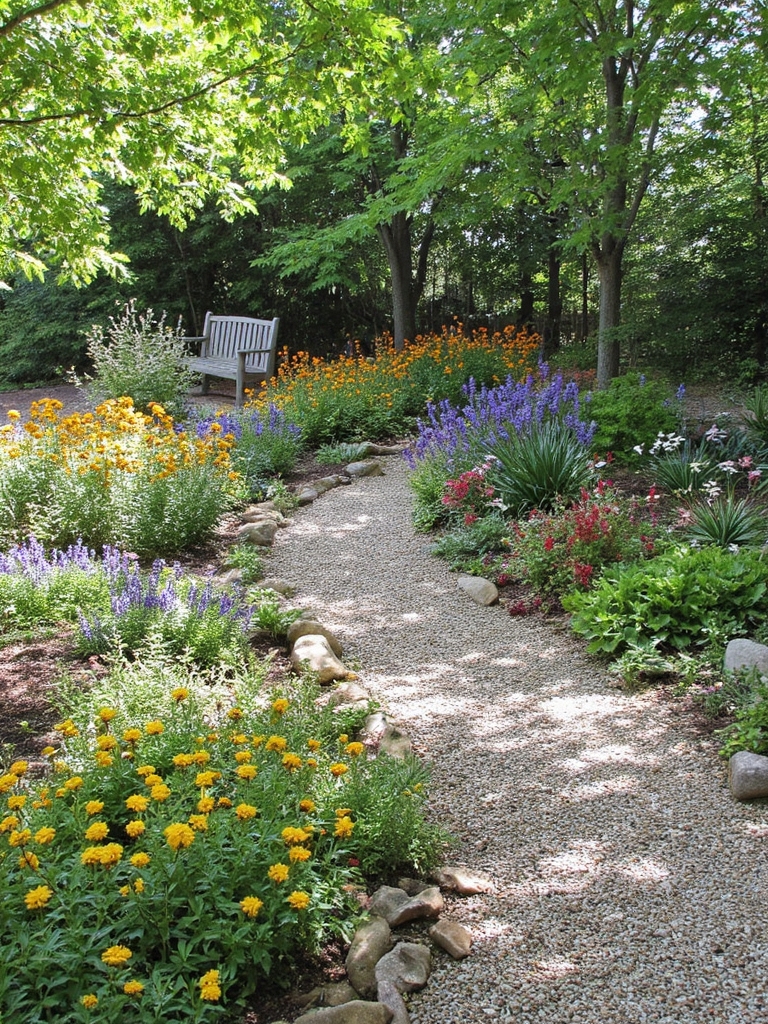 sentiers de jardin favorables aux pollinisateurs