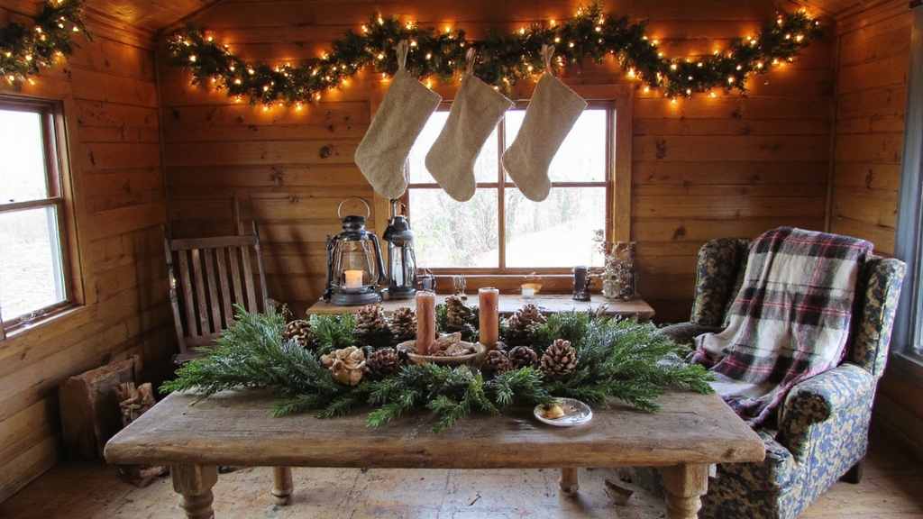 idées de décoration de Noël rustique