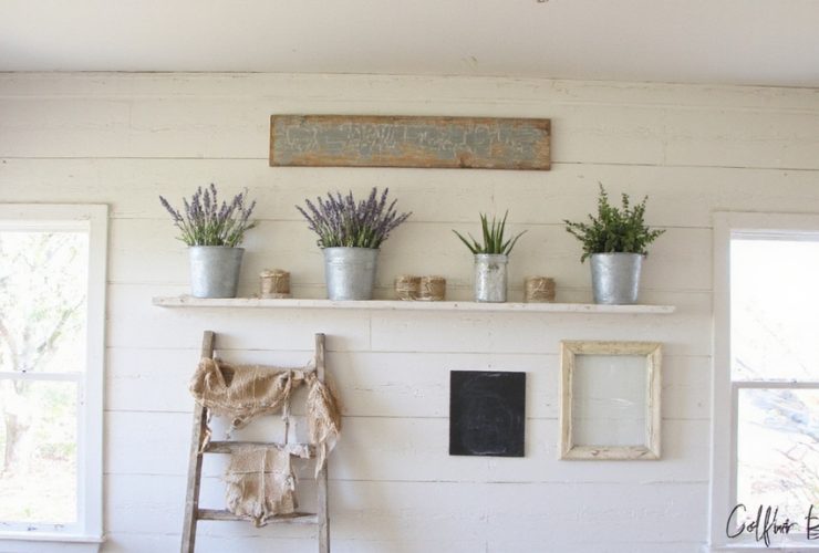 décor mural de ferme rustique