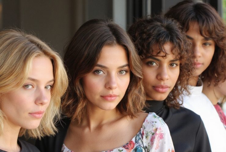 coupe de cheveux courts en plumes tendance