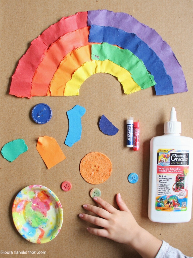 art de magazine arc-en-ciel vibrant