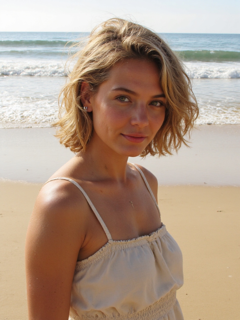 vagues de plage pour les cheveux courts