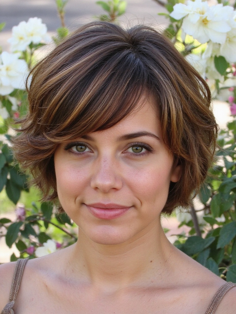 coupe de cheveux audacieuse, amusante et à faible entretien