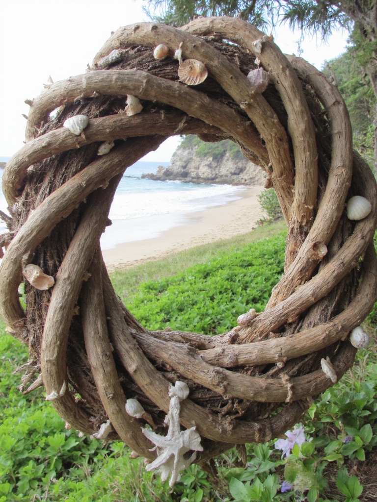 Idées de bricolage de couronnes en bois flotté
