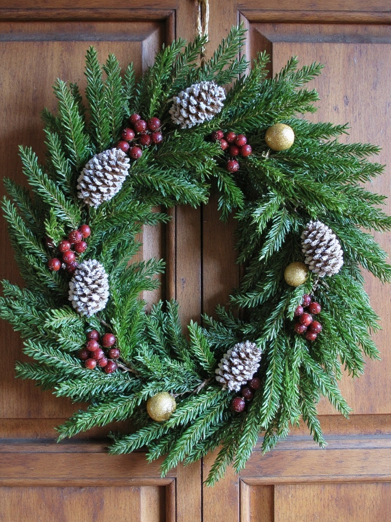 couronne de vacances faite main magie