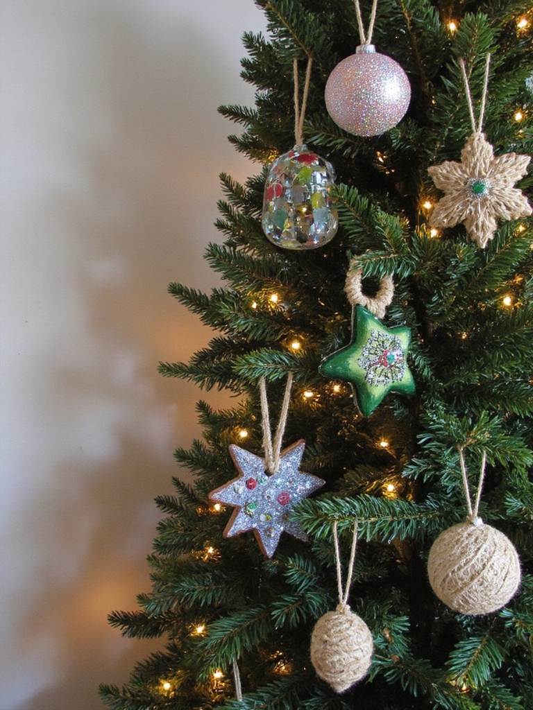 ornements recyclés qui brillent