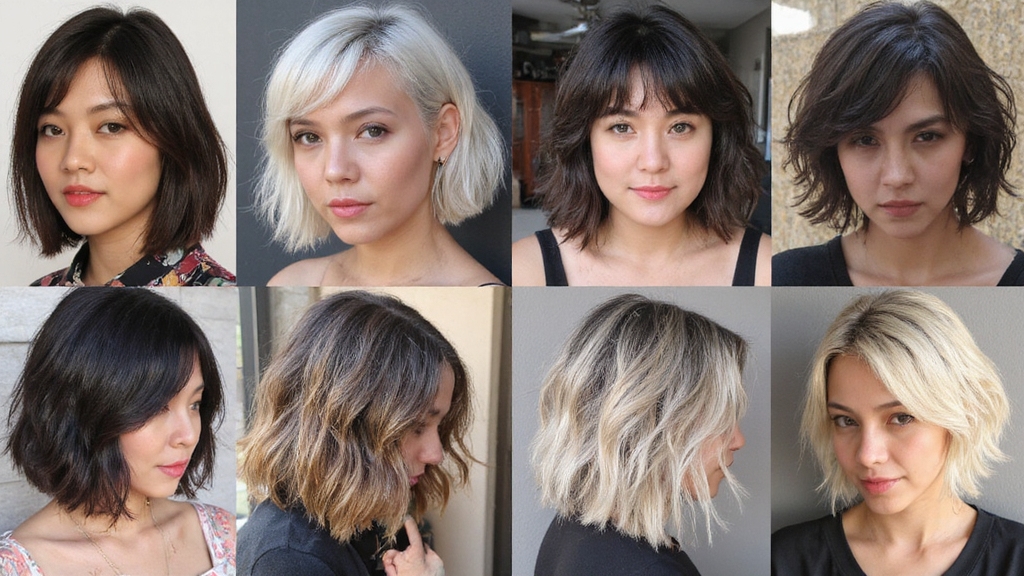 inspiration pour des coupes de cheveux courtes et déstructurées