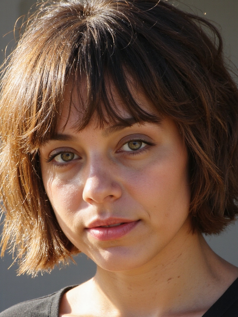 coupe de cheveux stylée, élégante et polyvalente