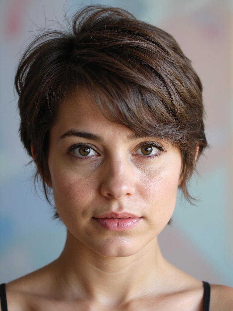 coiffure pixie texturée