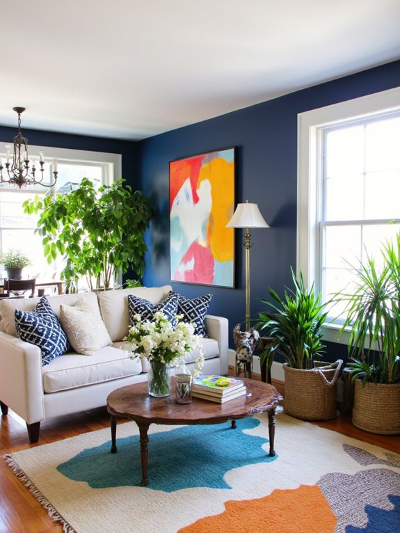 les couleurs sombres créent de l'intimité