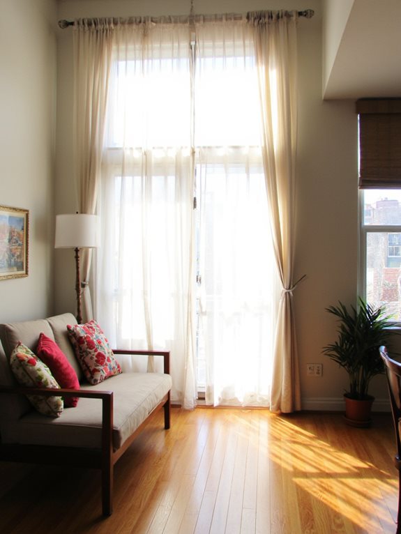 traitements de fenêtres superposés et élégants