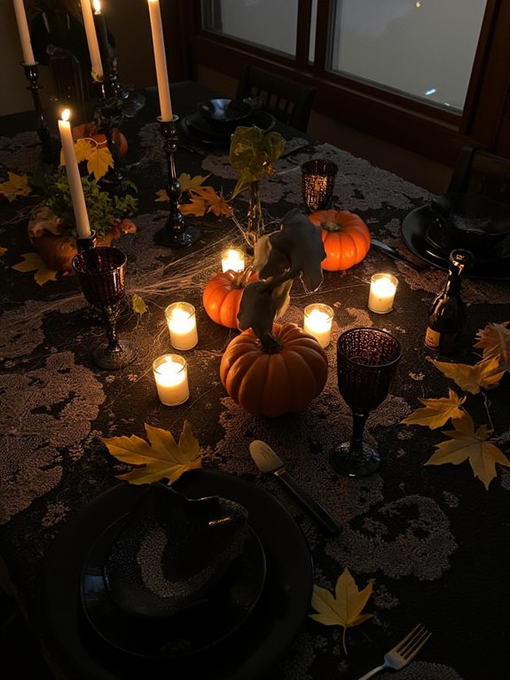 décorations d'ombre d'Halloween enchantées