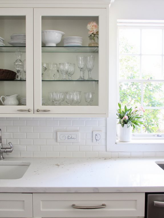 les étagères ouvertes attirent la poussière