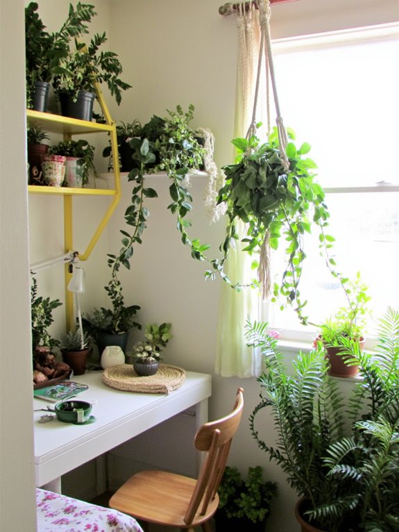 Les plantes en pot améliorent l'ambiance