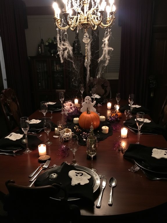 cartes de place de fantôme effrayant