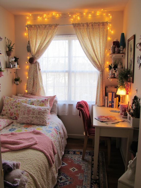 des rideaux fantaisistes pour la chaleur et le confort