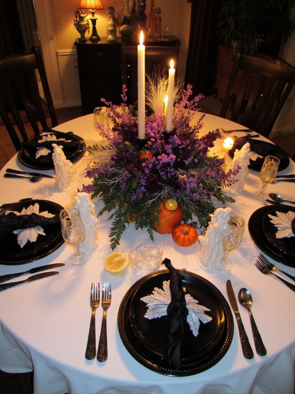 ronds de serviette en forme de chapeau de sorcière