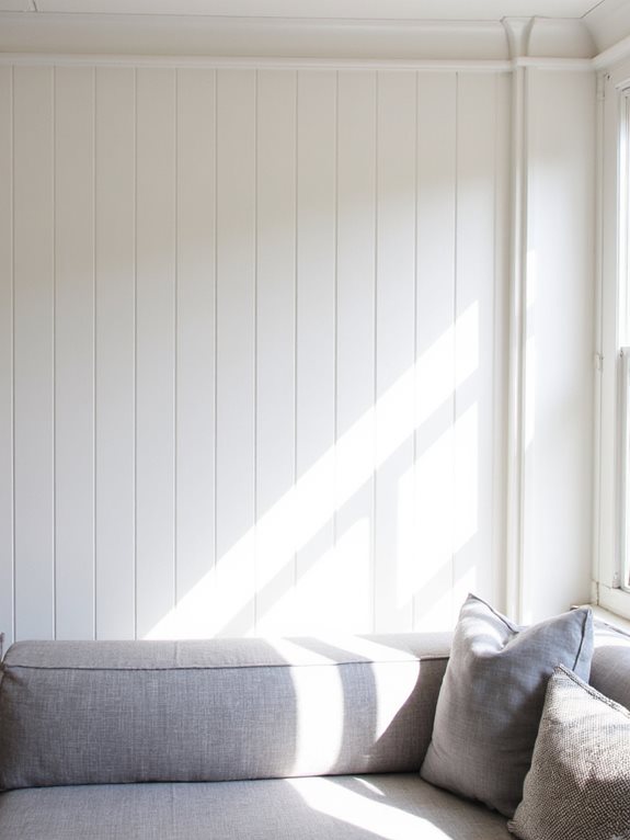 élégance classique des murs blancs