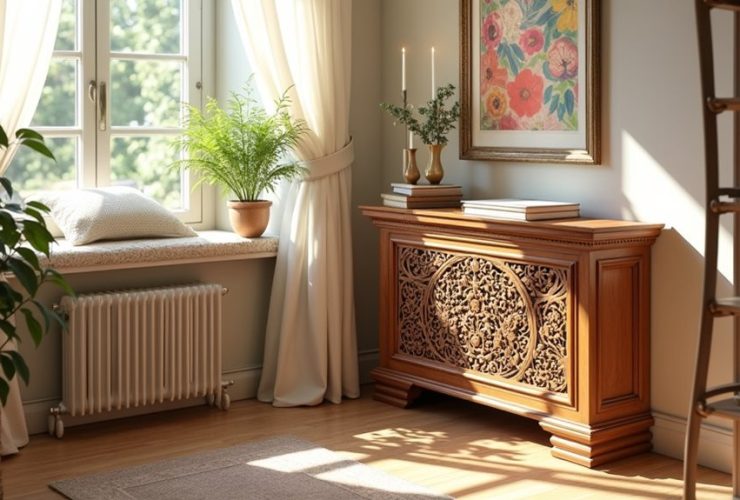 idées astucieuses pour dissimuler un radiateur