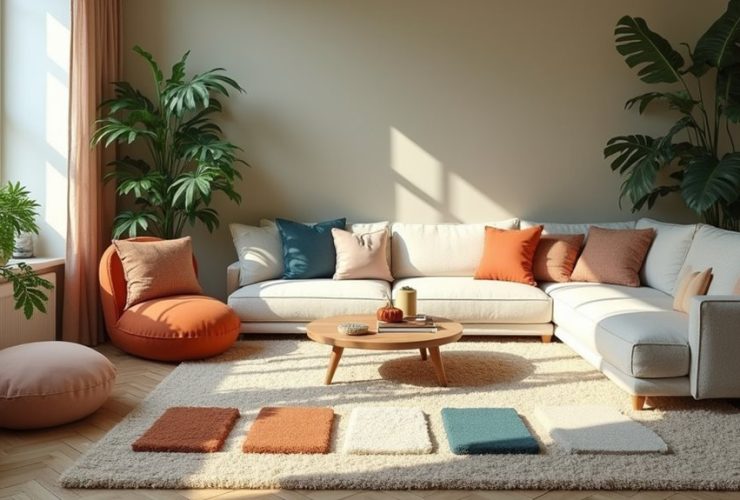 palettes de couleurs pour un salon confortable