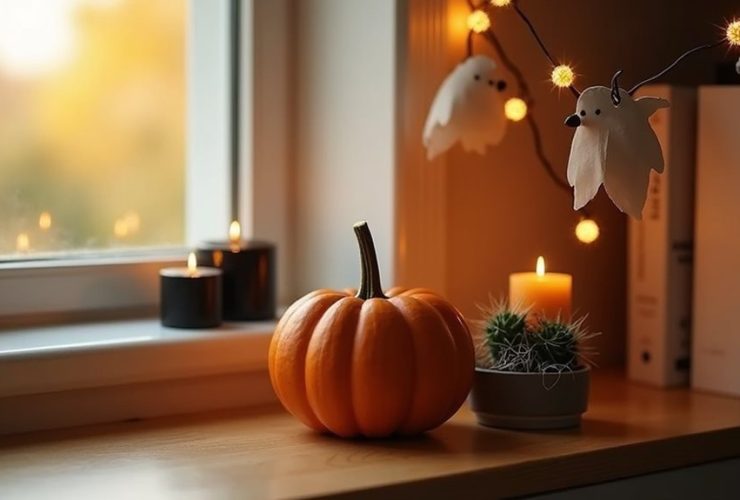 idées de décoration d'Halloween minimalistes