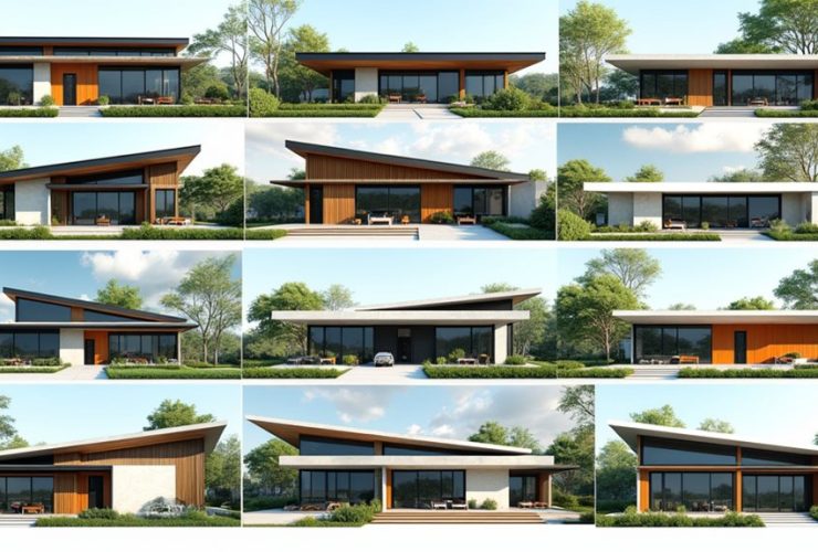 idées modernes de maisons extérieures