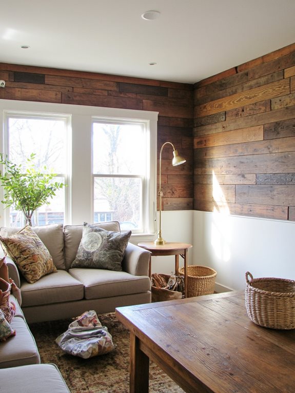 charme rustique avec du bois récupéré