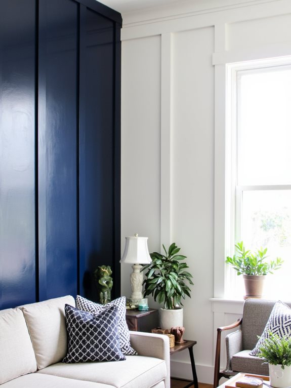 design de mur à planches verticales