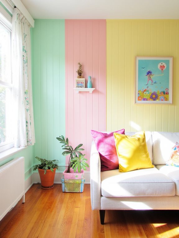 pastels vibrants pour la joie