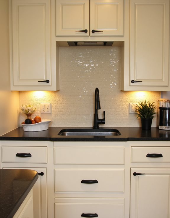 designs de cuisine beige et noir