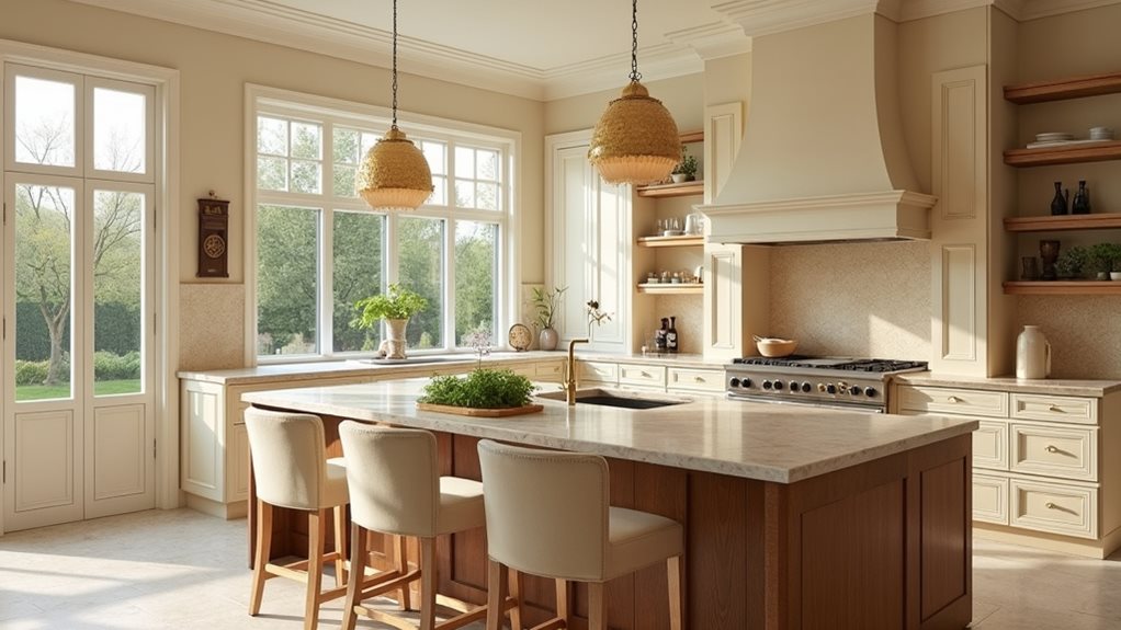 inspirations de design de cuisine beige