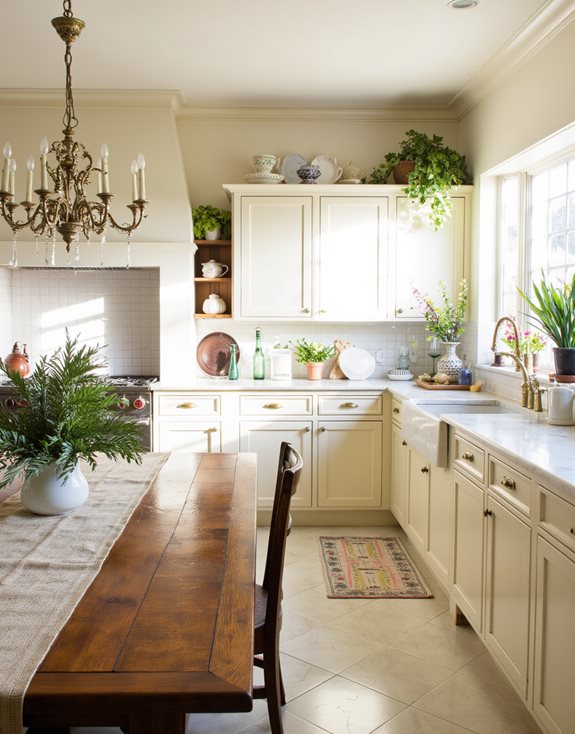 beige avec des accents vibrants